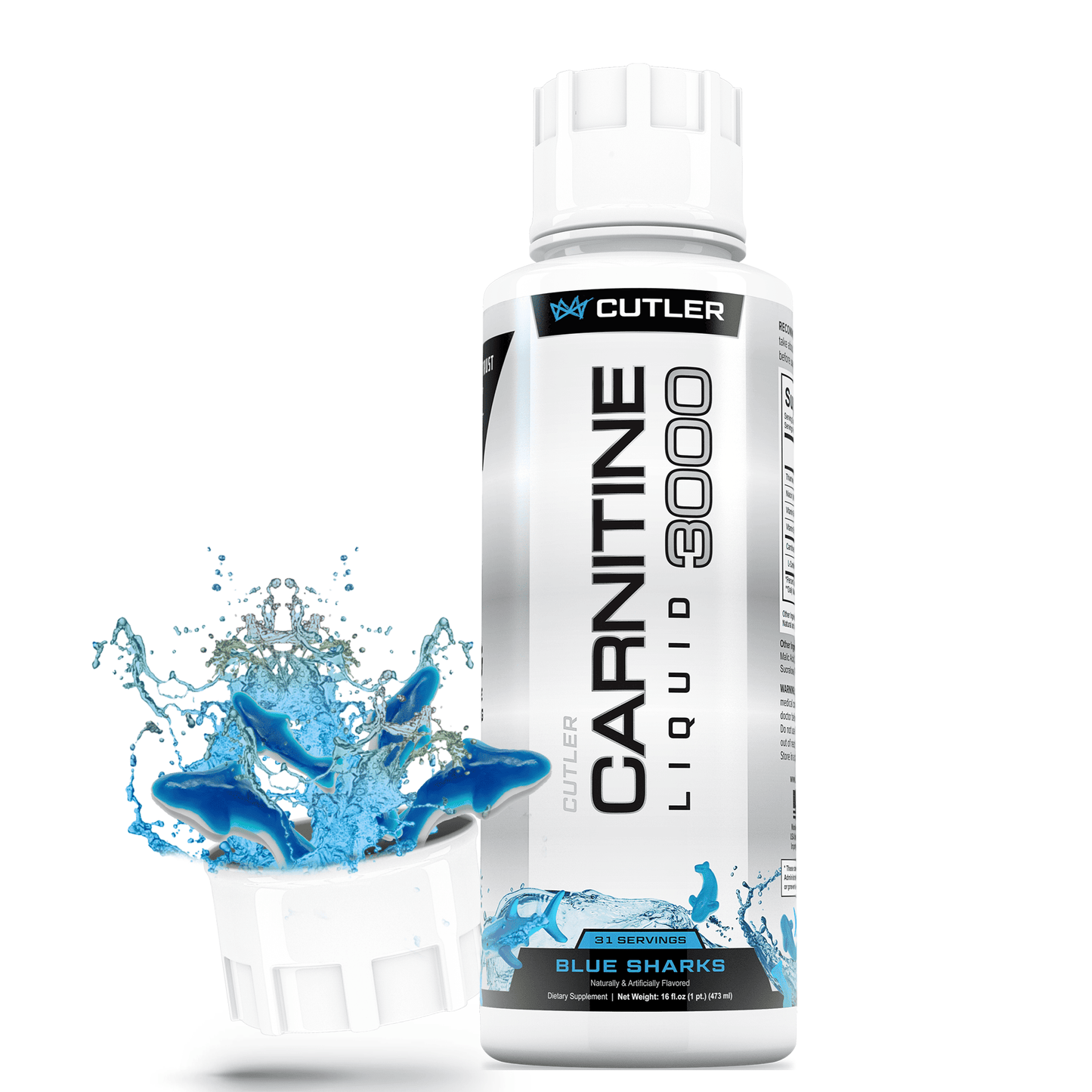 Cutler Nutrition Liquid Carnitine 3000 for Energy and Recovery Support Dietary Fitness Supplement Edible Healthcare Vitamin